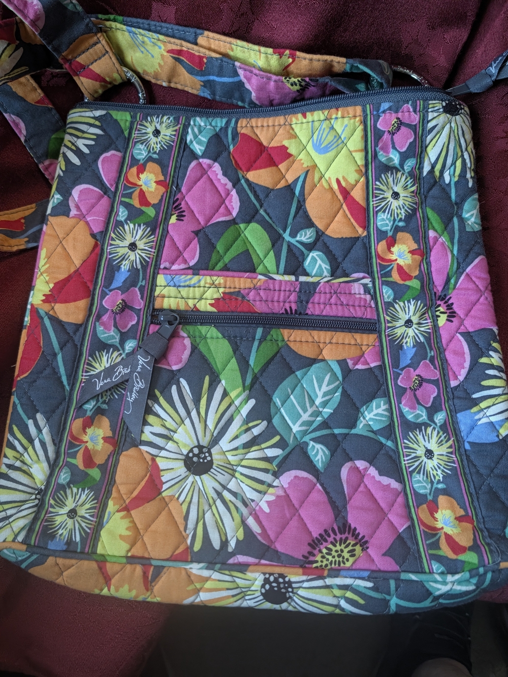 Vera Bradley Floral Quilted Crossbody Bag - Multicolor